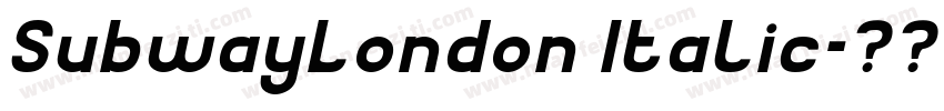 SubwayLondon Italic字体转换